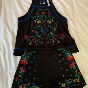 Matching set of tank and shorts